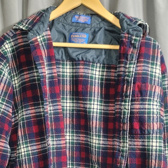Pendleton Pure Virgin Wool Plaid Shirt Large - Picture 11 of 12